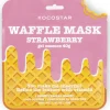 Kocostar Korealainen Ihonhoito|Kasvojenhoito<Waffle Mask Strawberry puhdistava kangasnaamio 1kpl