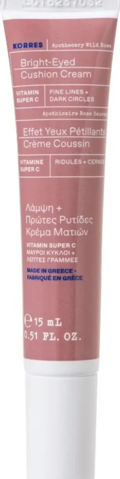 Korres Kasvojenhoito<Apothecary Wild Rose Bright Eyed Cushion Cream silmänympärysvoide 15 ml
