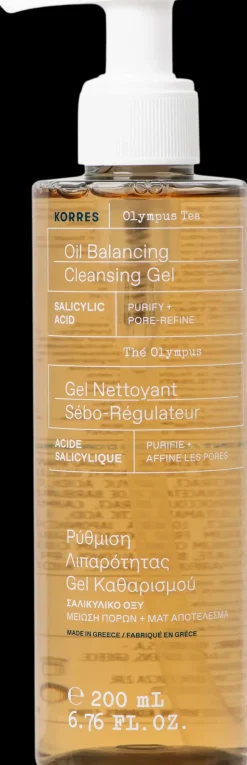 Korres Kasvojenhoito<Olympus Tea Pore Refining Cleansing Gel puhdistusvoide 200 ml