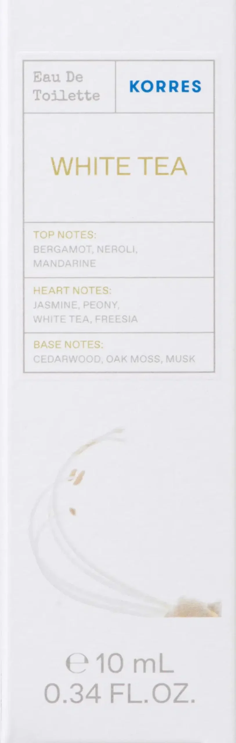 Korres Hajuvedet<White Tea EdT roll-on tuoksu 10 ml