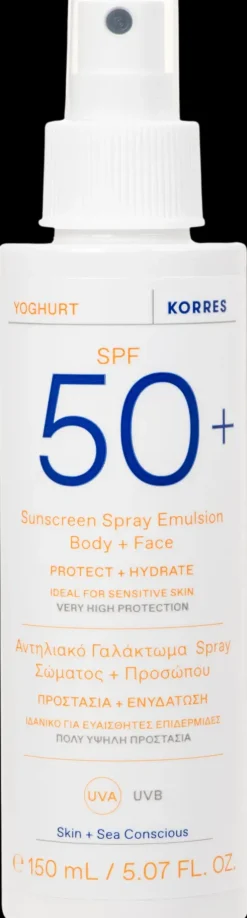Korres Aurinkotuotteet<Yoghurt SPF50 emulsiovoide vartalolle ja kasvoille 150 ml