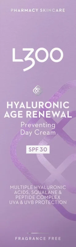 L300 Hajusteettomat Ihonhoidon Tuotteet|Kasvojenhoito<Hyaluronic Age Renewal Day Cream SPF30 päivävoide 50ml
