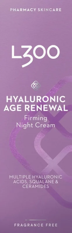 L300 Hajusteettomat Ihonhoidon Tuotteet|Kasvojenhoito<Hyaluronic Age Renewal Night Cream yövoide 50ml