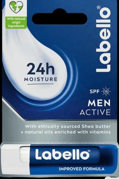Labello Kasvojenhoito<4,8g Active For Men SK15 -huulivoide