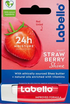 Labello Kasvojenhoito<4,8g Strawberry Shine -huulivoide