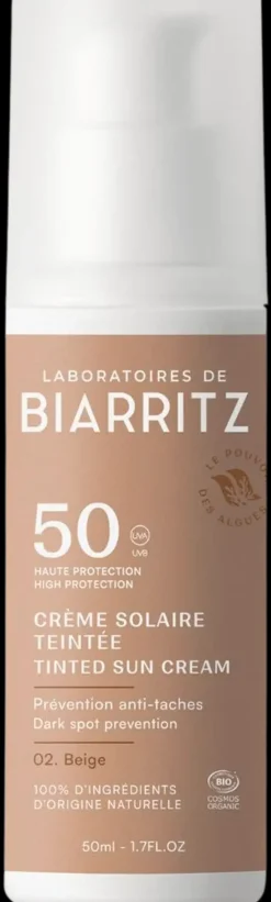 Laboratoires De Biarritz Ihonhoito|Aurinkotuotteet<sävyttävä aurinkovoide kasvoille SPF50 Beige 50ml