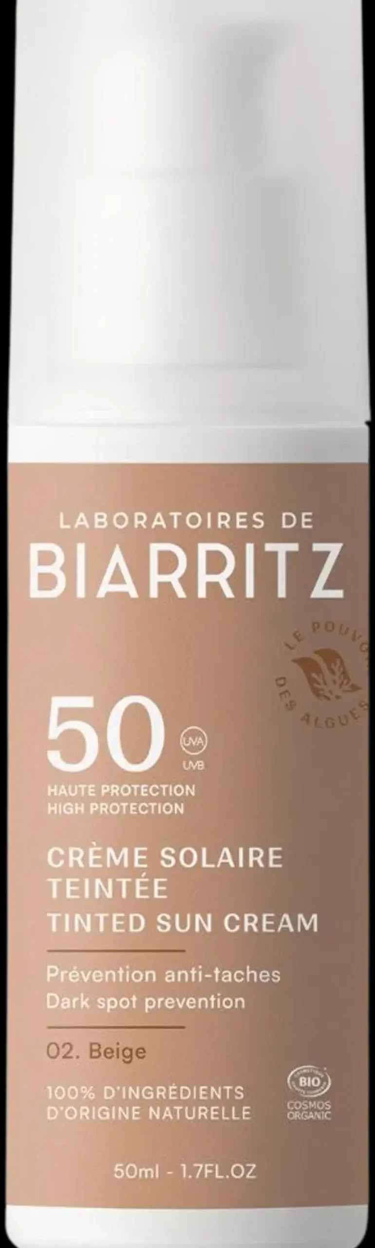Laboratoires De Biarritz Ihonhoito|Aurinkotuotteet<sävyttävä aurinkovoide kasvoille SPF50 Beige 50ml
