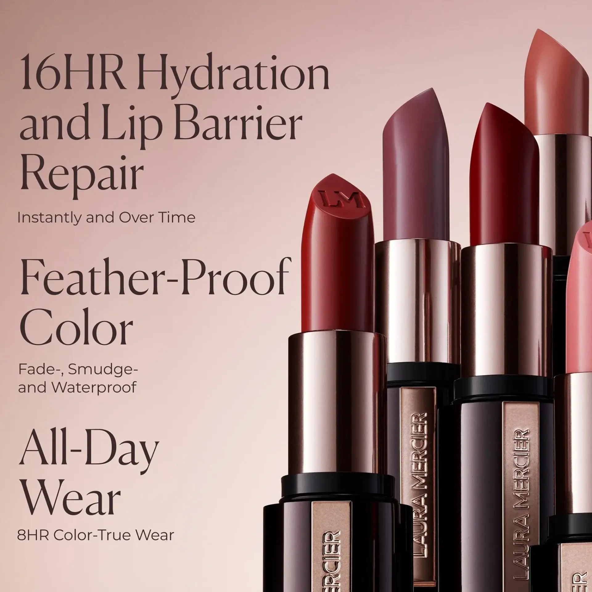 Laura Mercier Huulimeikit<Caviar Hydra - Crème Lipstick - huulipuna 3,3 g