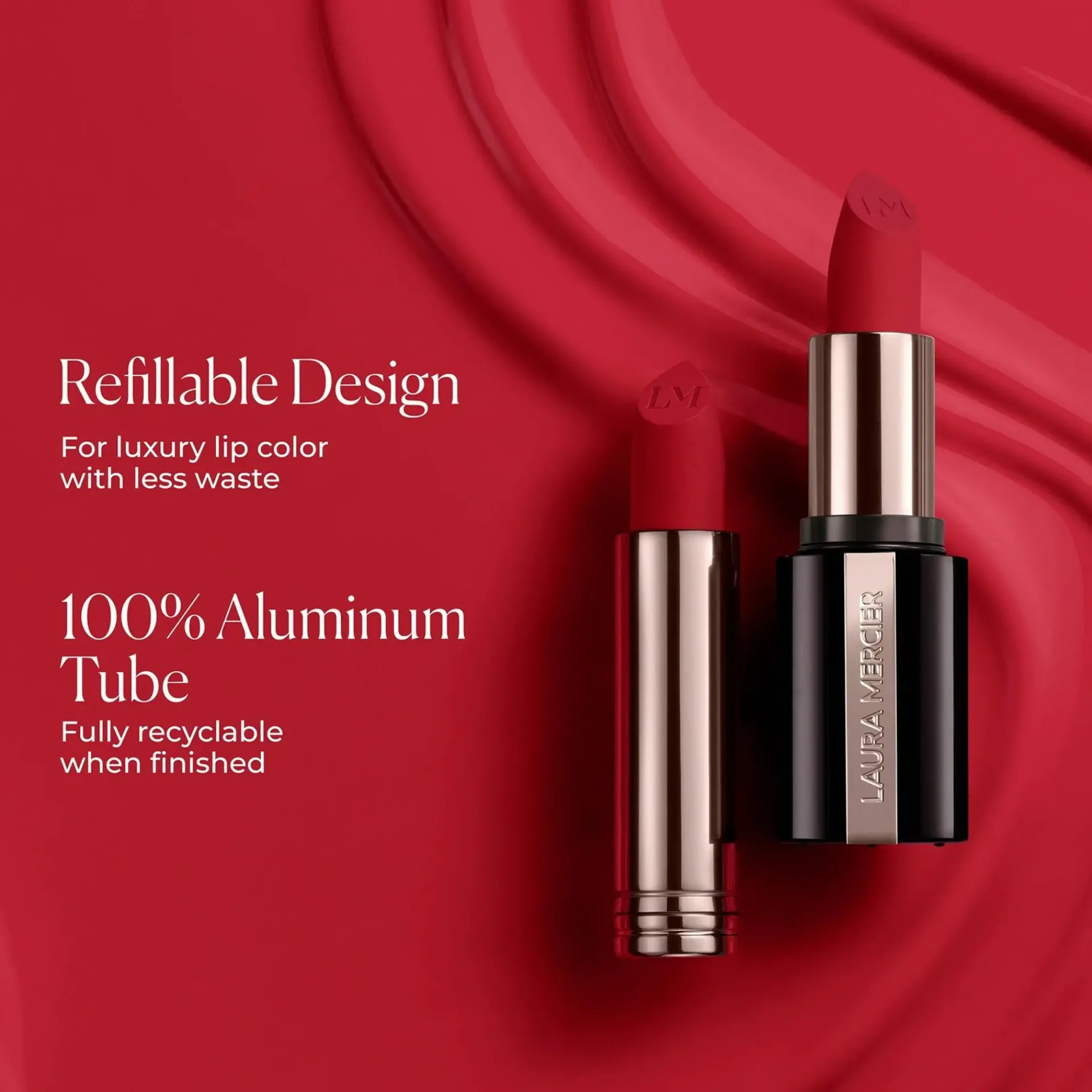 Laura Mercier Huulimeikit<Caviar Smoothing Matte Lipstick Refill mattahuulipunan täyttöpakkaus 3,8 g