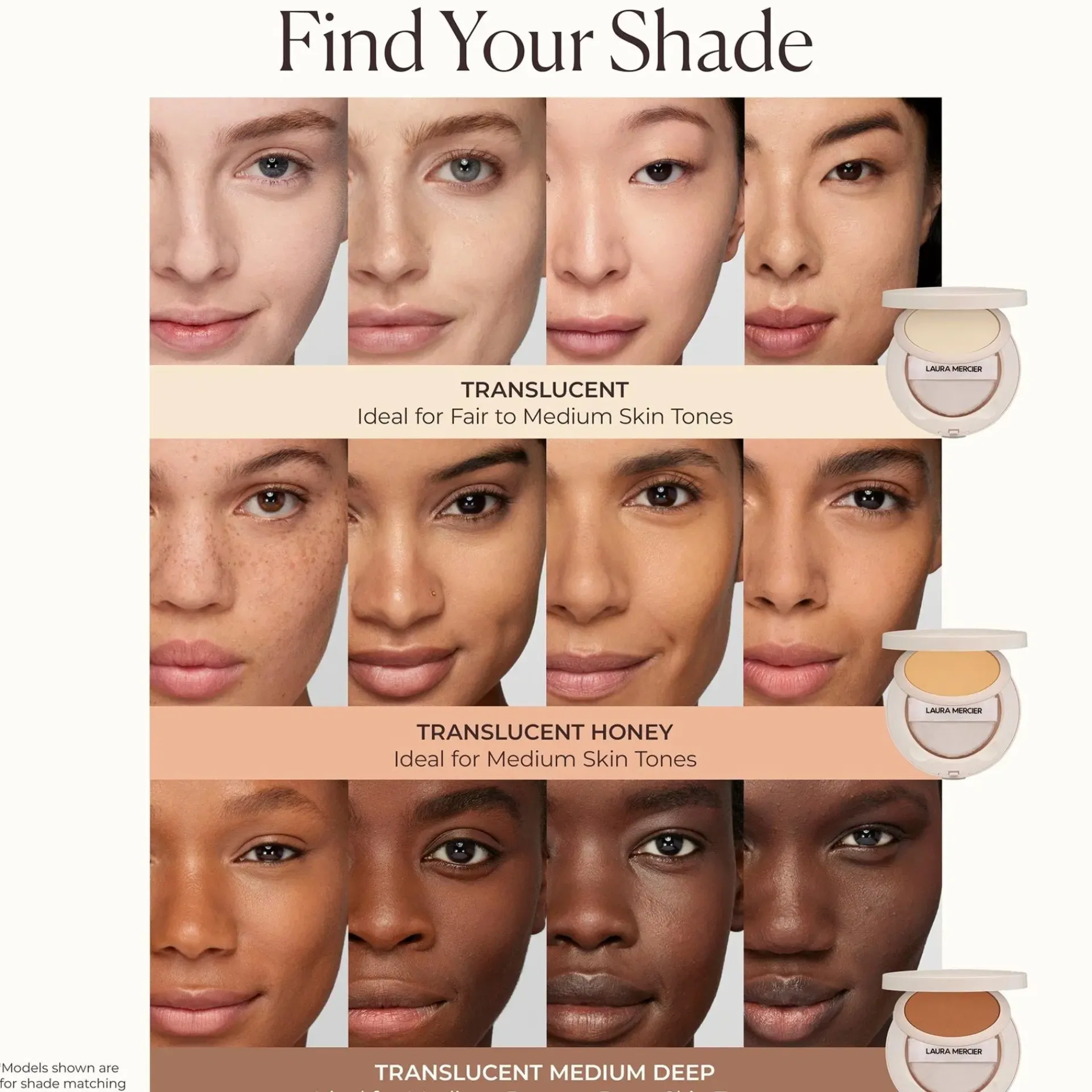 Laura Mercier Kasvomeikit<Translucent Pressed Setting Powder Ultra-Blur puuteri 6,5 g