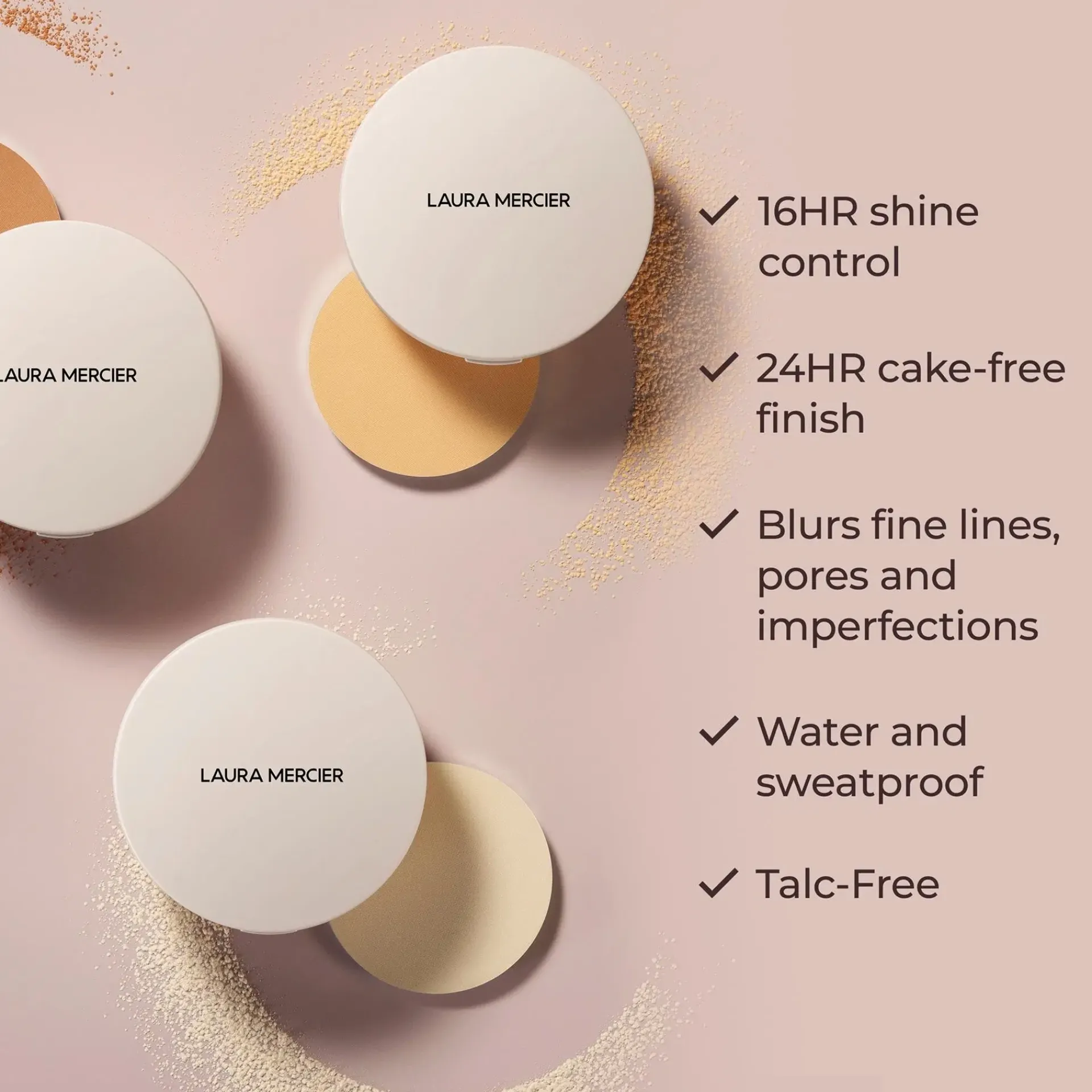 Laura Mercier Kasvomeikit<Translucent Pressed Setting Powder Ultra-Blur puuteri 6,5 g