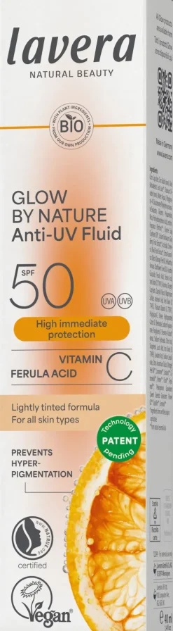 lavera Ihotyypit|Ihonhoito<Glow By Nature Anti-UV Fluid SPF50