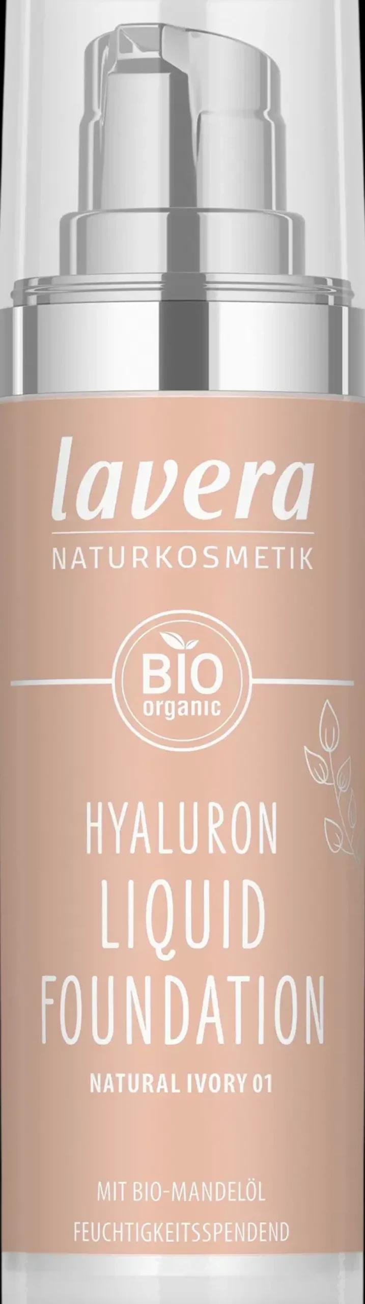 lavera Meikit|Kasvomeikit<Hyaluron Liquid Foundation -Natural Ivory 01- 30 ml