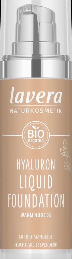 lavera Meikit|Kasvomeikit<Hyaluron Liquid Foundation -Warm Nude 03- 30 ml