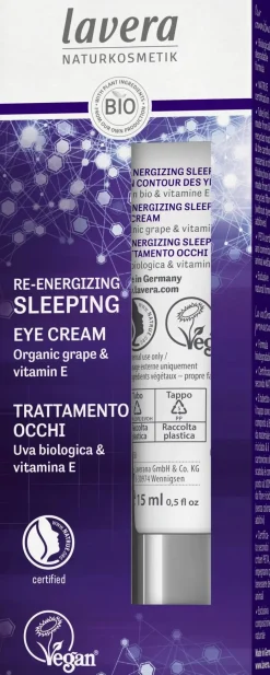 lavera Ihonhoito|Kasvojenhoito<Re-Energizing Sleeping Eye Cream -silmänympärysvoide 15 ml