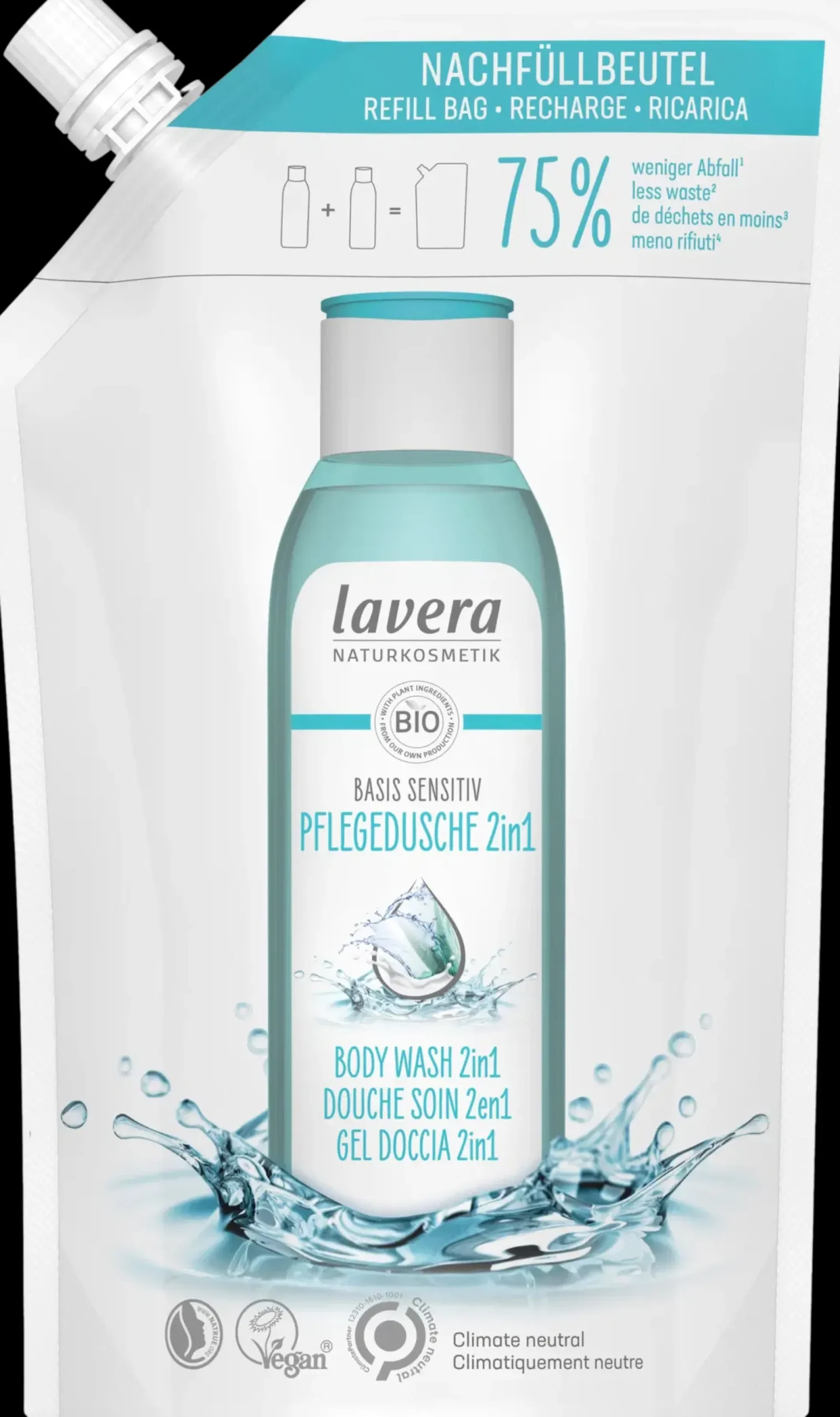 lavera Ihonhoito|Vartalonhoito<Refill Basis Sensitiv Body Wash 2In1 500 ml