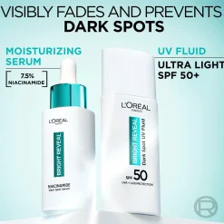 L'Oréal Paris Kasvojenhoito<Bright Reveal Niacinamide Dark Spot UV Lotion SK 50+ päivävoide 50ml