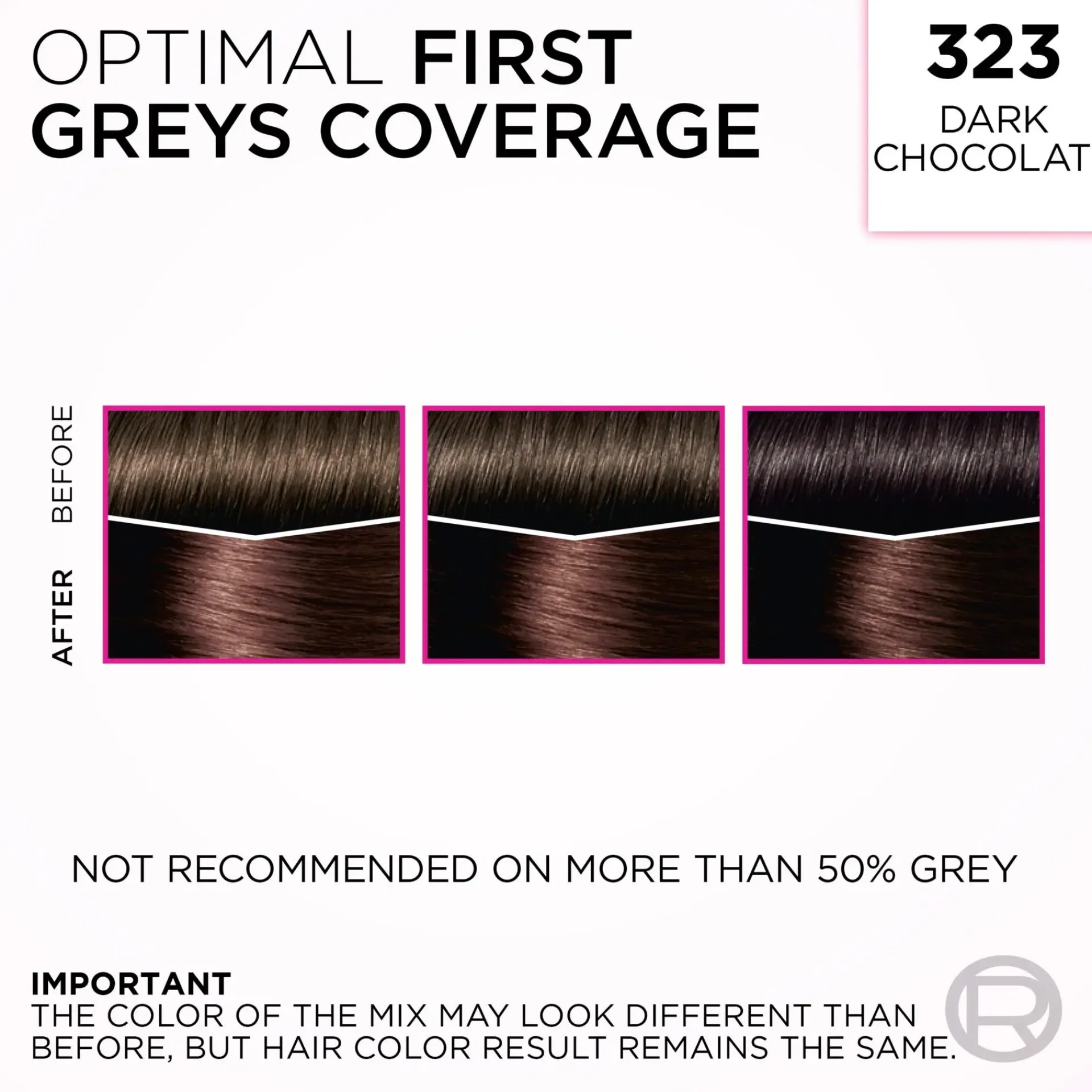 L'Oréal Paris Hiusvärit<Casting Crème Gloss 323 Dark Chocolate Tummanruskea Helmiäinen kevytväri 1kpl