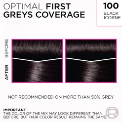 L'Oréal Paris Hiusvärit<Casting Crème Gloss 100 Black Licorne semi-permanent hiusväri normaaleille hiuksille 1 pce