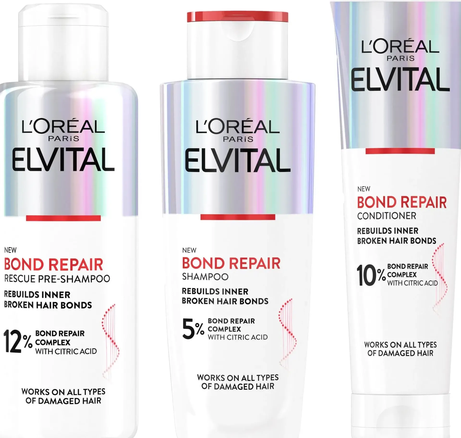 L'Oréal Paris Hiustenhoito<Elvital Bond Repair Conditioner 150ML hoitoaine vaurioituneille hiuksille ml
