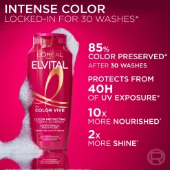L'Oréal Paris Shampoot<Elvital Color-Vive Shampoo värjätyille ja raidoitetuille hiuksille 250ml