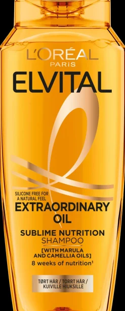 L'Oréal Paris Shampoot<Elvital Extraordinary Oil Shampoo normaaleille ja kuiville hiuksille 250ml