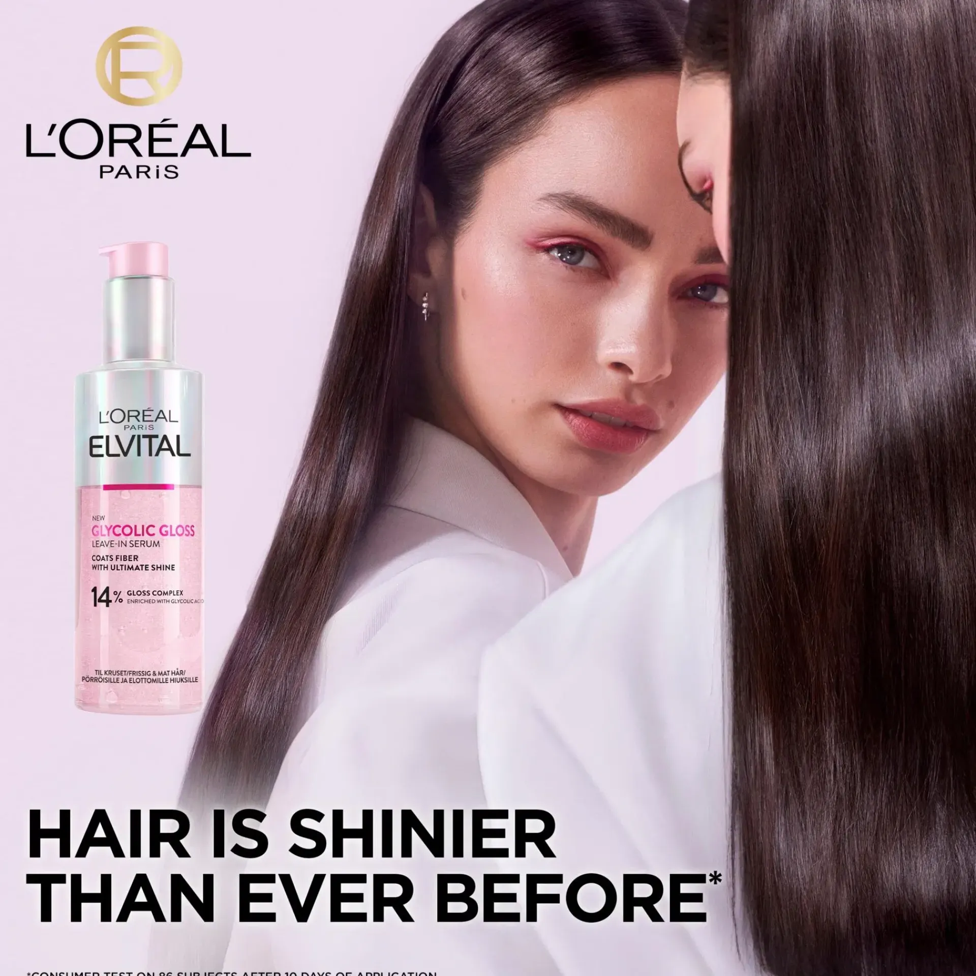 L'Oréal Paris Hiustenhoito<Elvital Glycolic Gloss hiuksiin jätettävä seerumi kiillottomille hiuksille 150ml