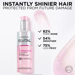 L'Oréal Paris Hiustenhoito<Elvital Glycolic Gloss hiuksiin jätettävä seerumi kiillottomille hiuksille 150ml