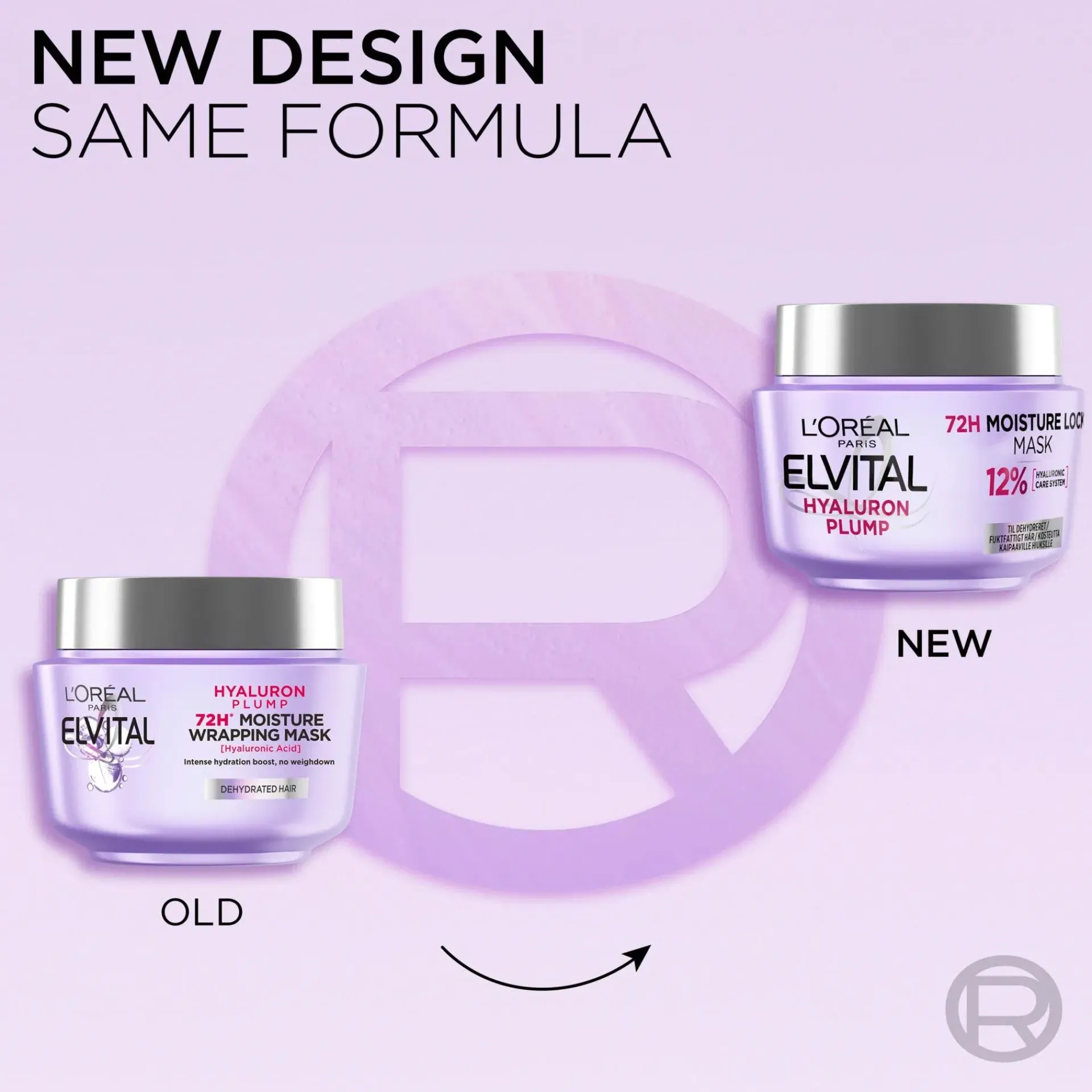 L'Oréal Paris Hiustenhoito<Elvital Hyaluron Plump hiusnaamio kosteutta kaipaaville hiuksille 300ml