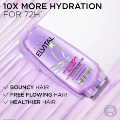 L'Oréal Paris Hiustenhoito<Elvital Hyaluron Plump hoitoaine kosteutta kaipaaville hiuksille 200ml