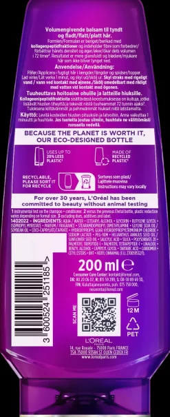 L'Oréal Paris Hiustenhoito<Elvital 200ml Collagen Lifter hoitoaine ohuille ja latteille hiuksille