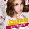 L'Oréal Paris Hiusvärit<Excellence Creme 5.3 Golden Light Brown Kullanruskea kestoväri 1kpl