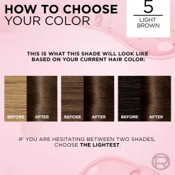L'Oréal Paris Hiusvärit<Excellence Creme 5 Natural Light Brown Ruskea kestoväri 1kpl