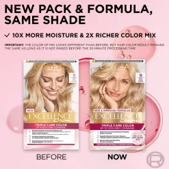 L'Oréal Paris Hiusvärit<Excellence Creme 9 Very Light Blonde Vaalea kestoväri 1kpl