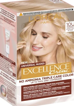 L'Oréal Paris Hiusvärit<Excellence Creme Universal Nudes 10U Universal Lightest Blonde kestoväri ilman ammoniakkia 1kpl