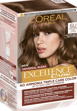 L'Oréal Paris Hiusvärit<Excellence Creme Universal Nudes 6U Universal Dark Blonde kestoväri ilman ammoniakkia 1kpl