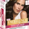 L'Oréal Paris Hiusvärit<Excellence Creme 3 Dark Brown Syvä Tummanruskea kestoväri 1kpl