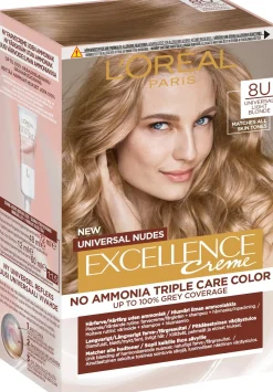 L'Oréal Paris Hiusvärit<Excellence Universal Nudes 8U Universal Light Blonde kestoväri ilman ammoniakkia 1kpl
