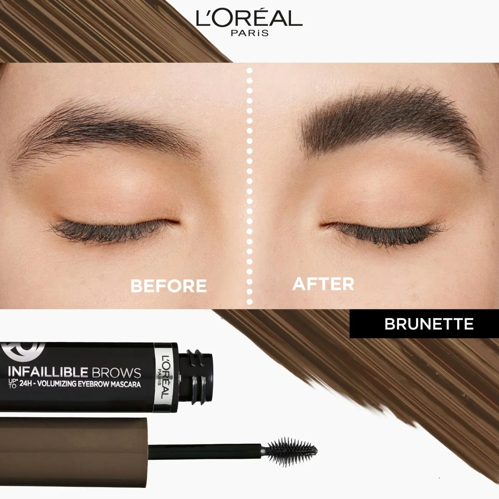 L'Oréal Paris Silmämeikit<Infaillible Brows 24H Volumizing Eyebrow 3.0 Brunette kulmamaskara 5ml