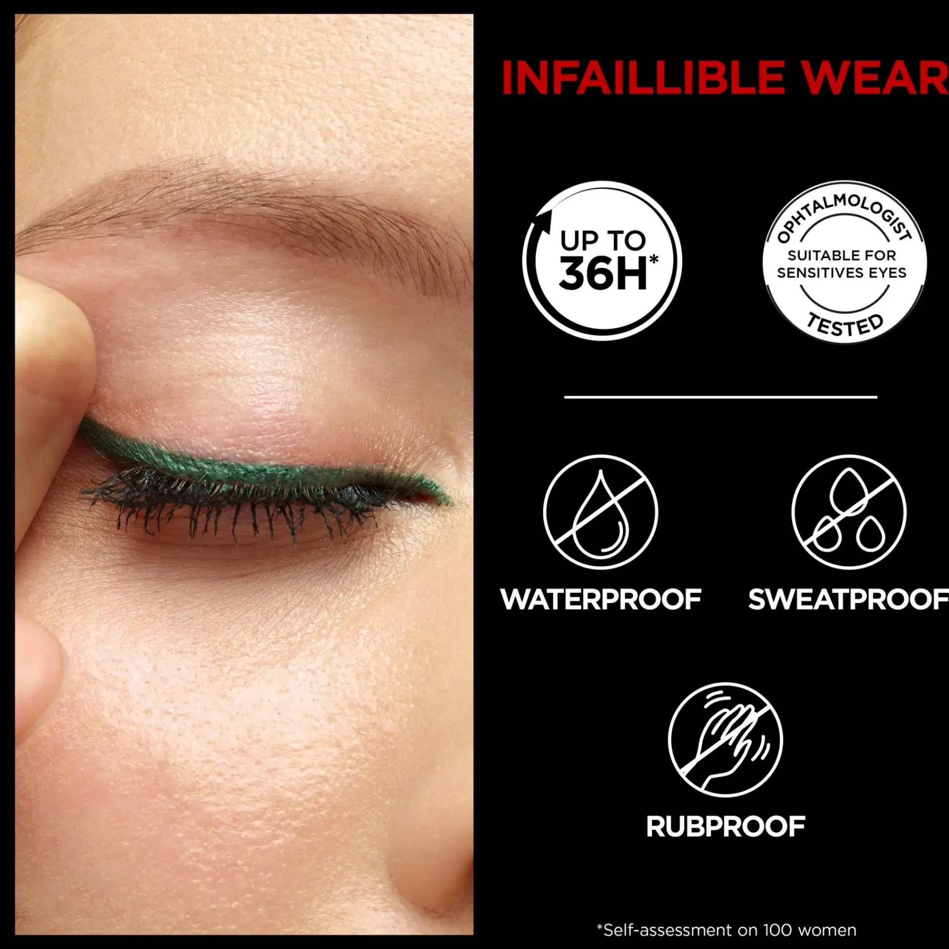 L'Oréal Paris Silmämeikit<Infaillible Grip 36H Gel Automatic Eyeliner silmänrajausväri 0,3 g