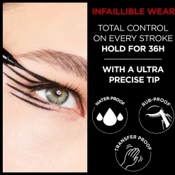 L'Oréal Paris Silmämeikit<Infaillible Grip 36H Micro-Fine eyeliner nestemäinen silmänrajausväri 0,4g