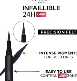 L'Oréal Paris Silmämeikit<Infaillible Grip 24H Precision Felt eyeliner nestemäinen silmänrajausväri Brown