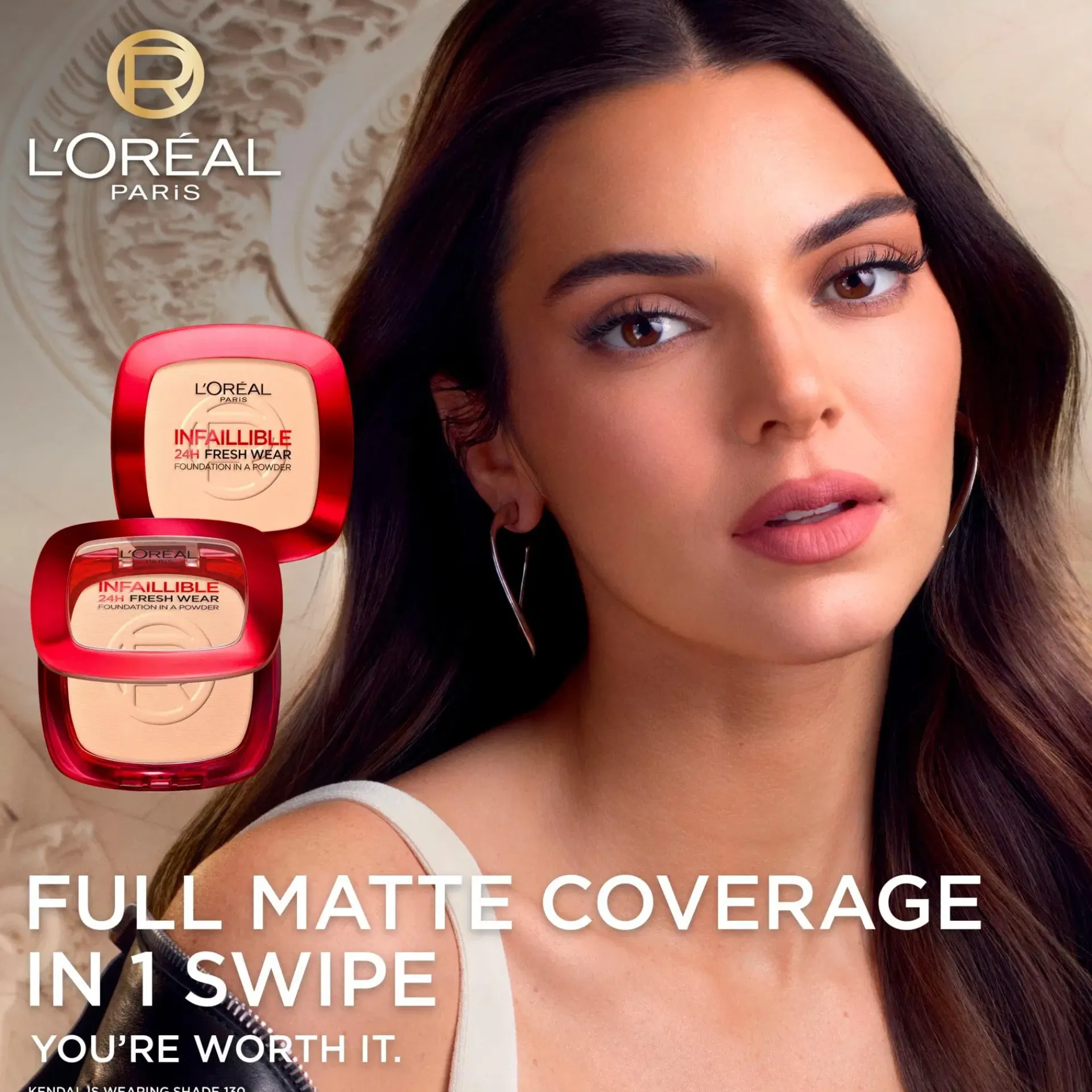 L'Oréal Paris Kasvomeikit<Infaillible 24H Fresh Wear meikkipuuteri 9 g