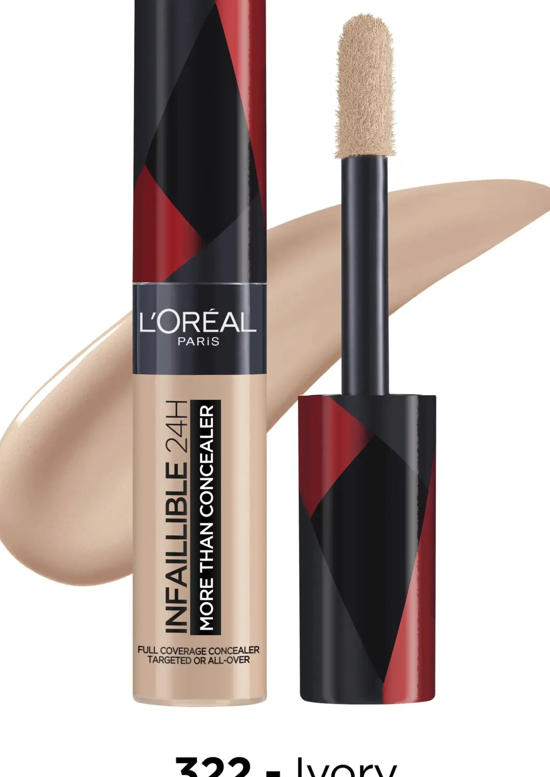 L'Oréal Paris Kasvomeikit<Infaillible More Than Concealer peitevoide 322 Ivory 11ml
