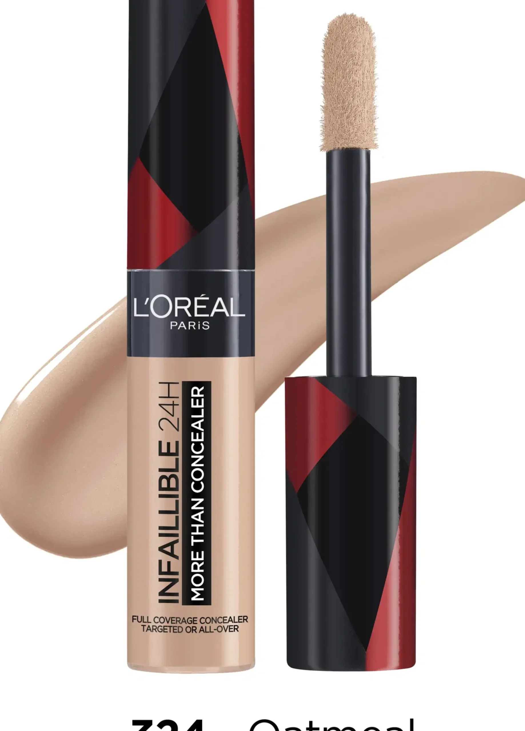 L'Oréal Paris Kasvomeikit<Infaillible More Than Concealer peitevoide 324 Oatmeal 11ml