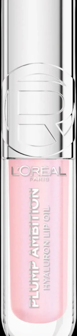 L'Oréal Paris Huulimeikit<Plump Ambition Hyaluron Lip Oil 101 Cristal Clear huuliöljy 5 ml