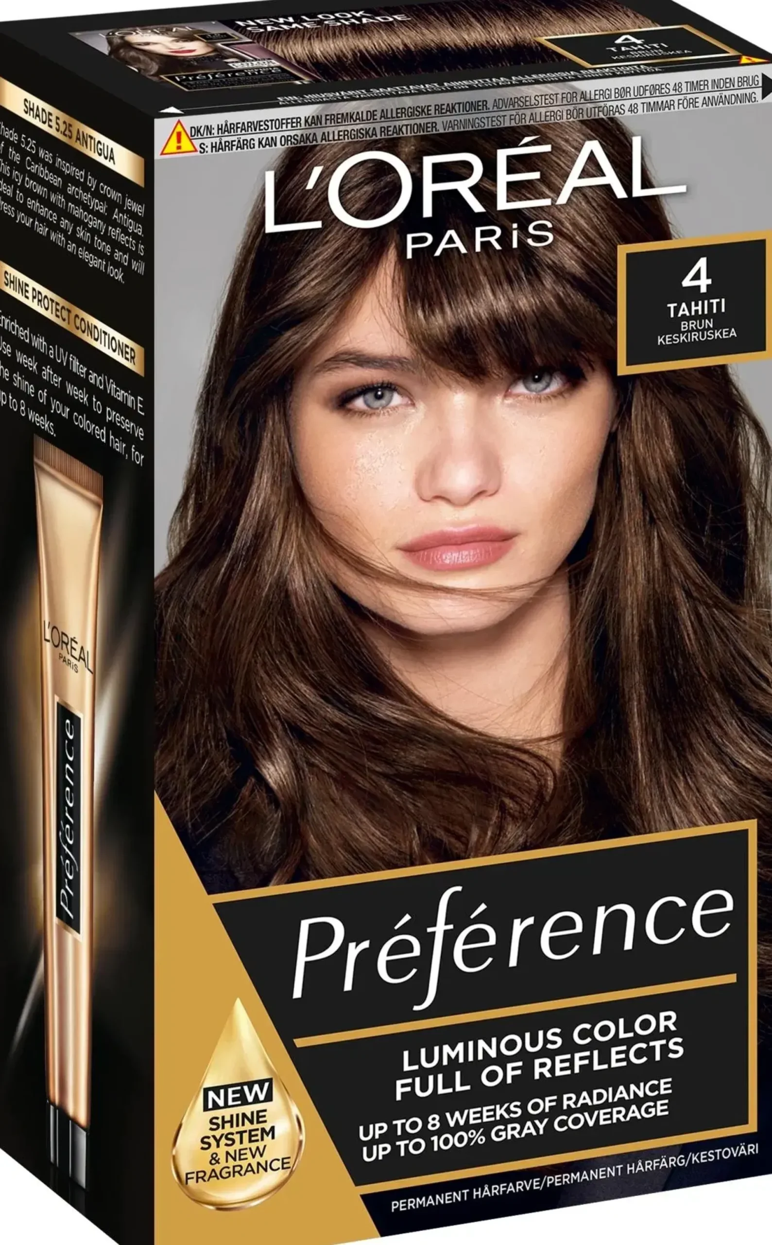 L'Oréal Paris Hiusvärit<Préférence 4 Tahiti Natural Brown Keskiruskea kestoväri 1kpl