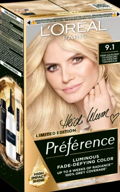 L'Oréal Paris Hiusvärit<Préférence Kestoväri Hiuksille normaaleille hiuksille 9.1 Viking Ash Blonde 1 pc
