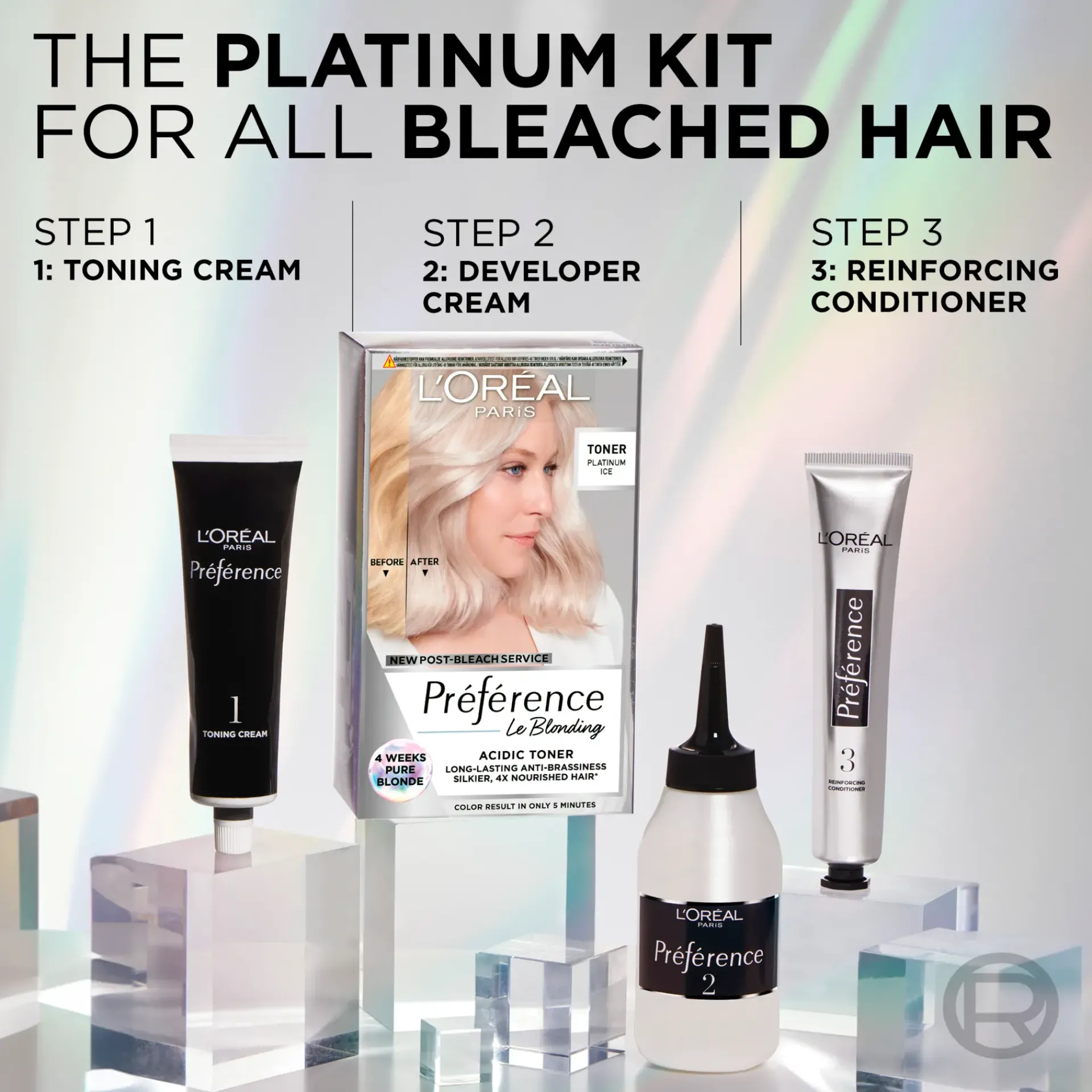 L'Oréal Paris Hiusvärit<Préférence Le Blonding Platinum Ice sävyte 1 kpl