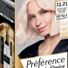 L'Oréal Paris Hiusvärit<Préférence Le Blonding 11.21 Ultra Light Extra Light Cool Crystal Blonde Erittäin kirkas viileä kristallinvaalea kestoväri 1kpl